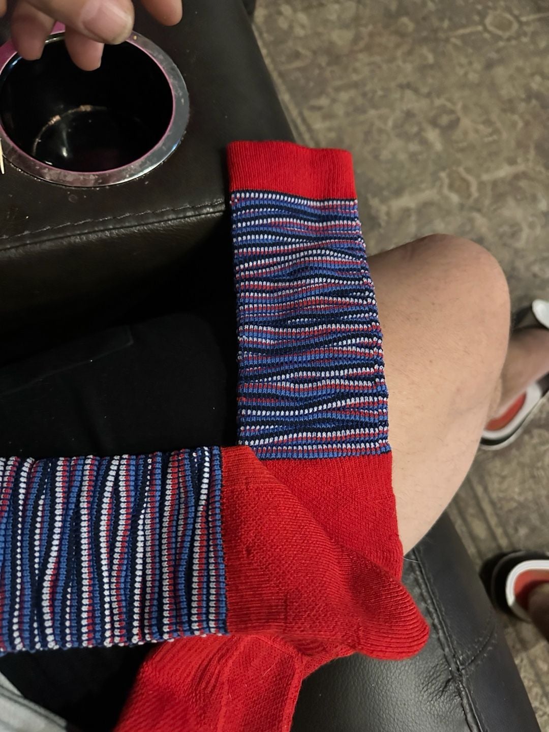 Nike Elite Basketball Crew Socks Red White Blue Multi-Color DH9825-657 3