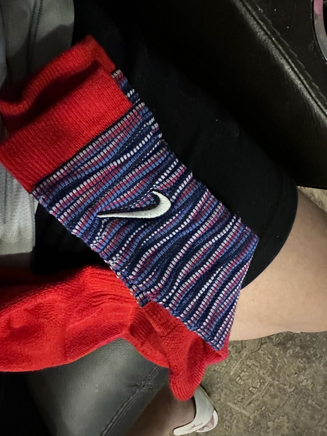 Nike Elite Basketball Crew Socks Red White Blue Multi-Color DH9825-657 4