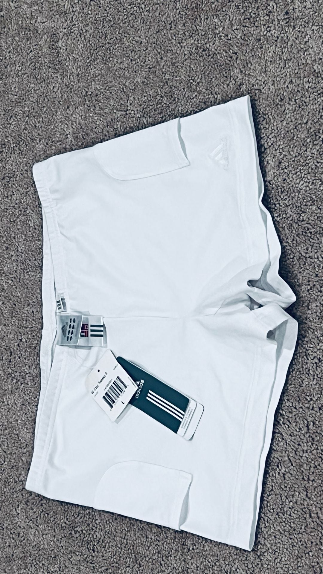 adidas Women's W Clsc Tennis S White Athletic Shorts with Pockets 3