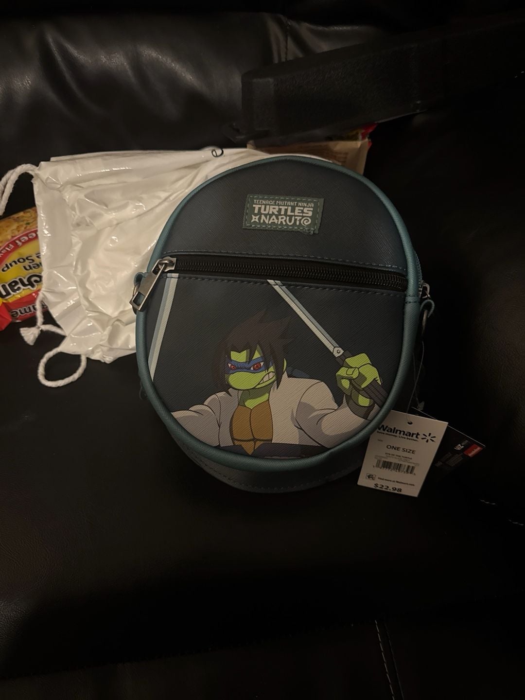 Teenage Mutant Ninja Turtles x Naruto Leonardo Sasuke Crossbody Bag 2