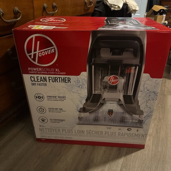Hoover PowerScrub XL Upright Carpet and Upholstery Cleaner Machine, FH68010