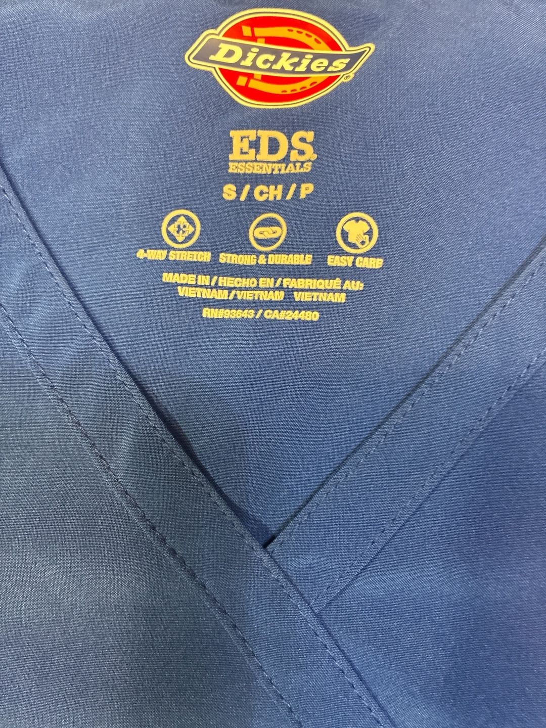 Dickies EDS Essentials Royal Blue Scrub Set Small 8