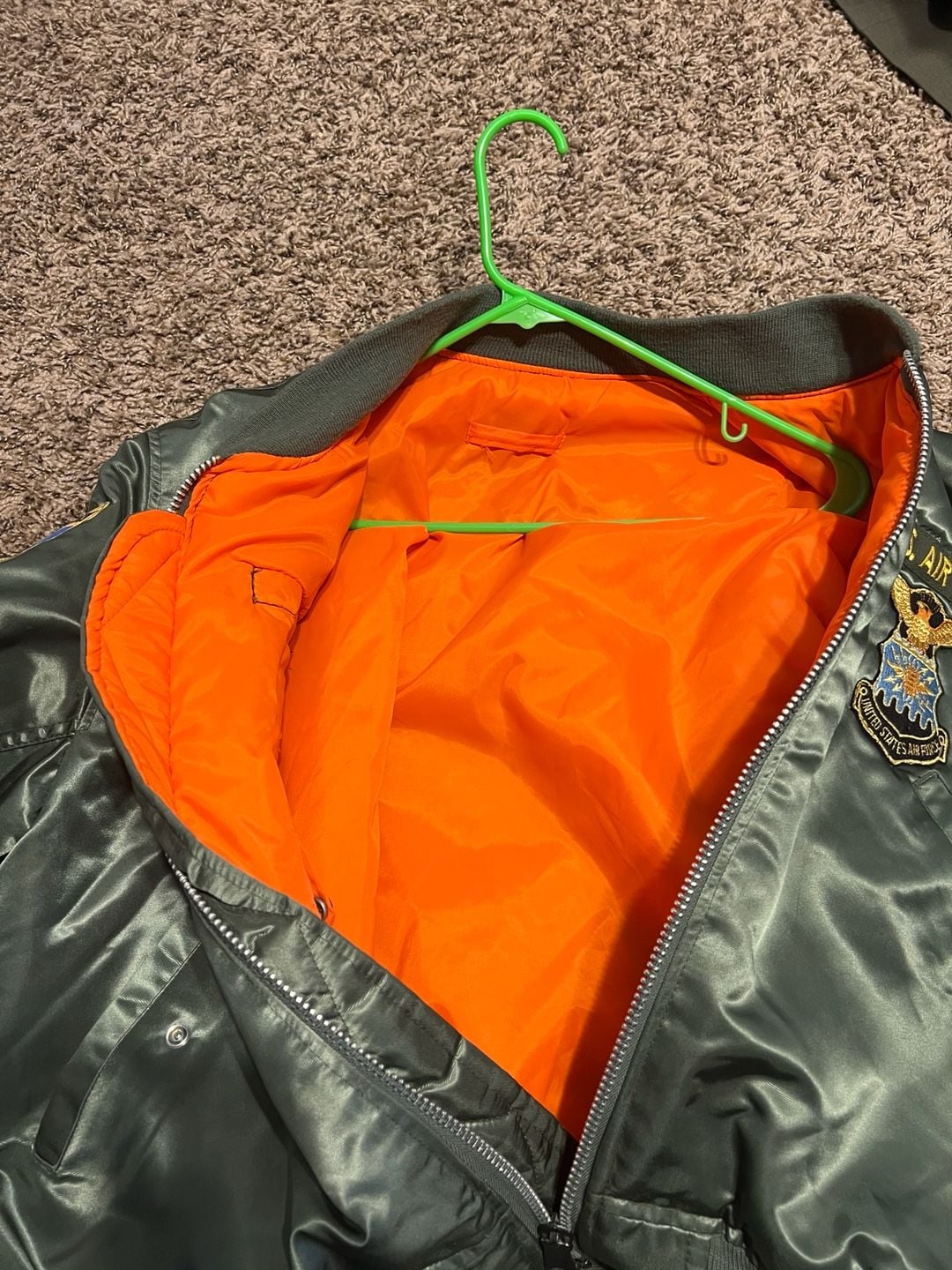 Vintage U.S. Air Force MA-1 Flight Bomber Jacket with Patches 6