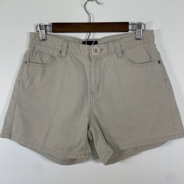 Vintage Nautica Jeans Co. Women's Khaki Tan Cotton Chino Shorts Size 6