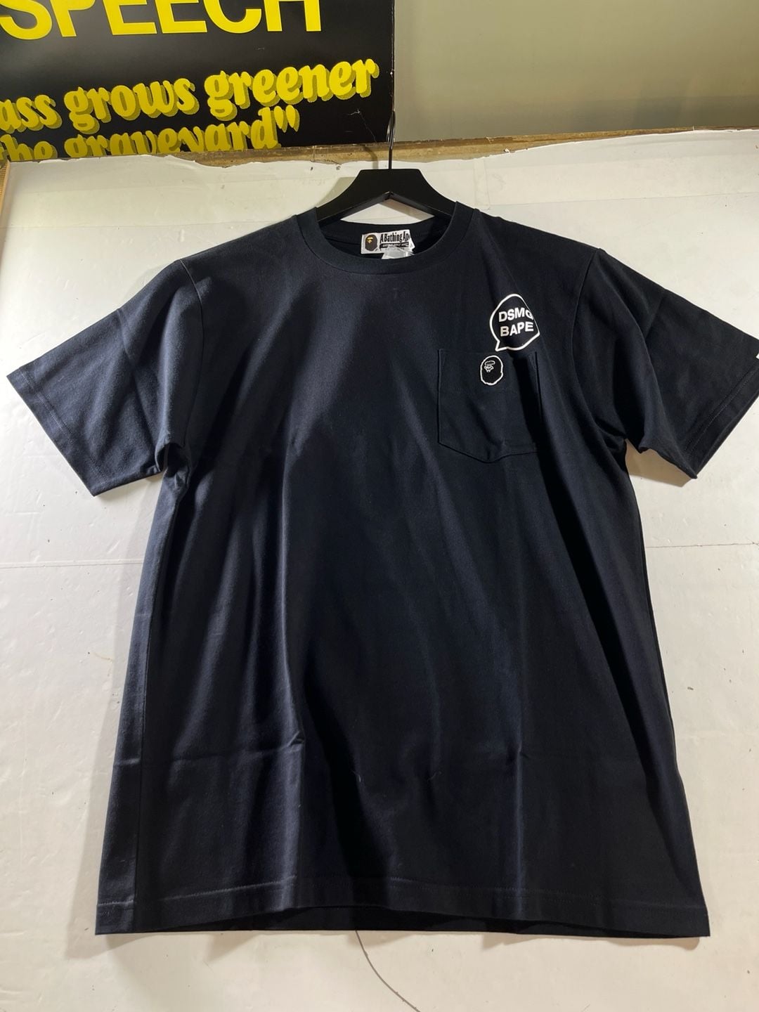 BAPE x DSMG Dover Street Market Ginza Pocket Tee Black 2