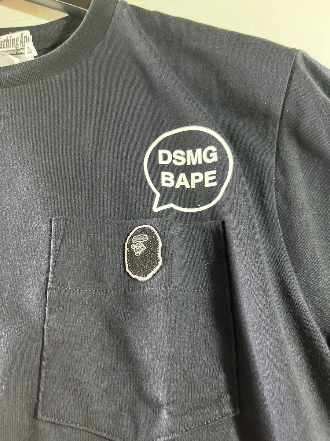 BAPE x DSMG Dover Street Market Ginza Pocket Tee Black 3