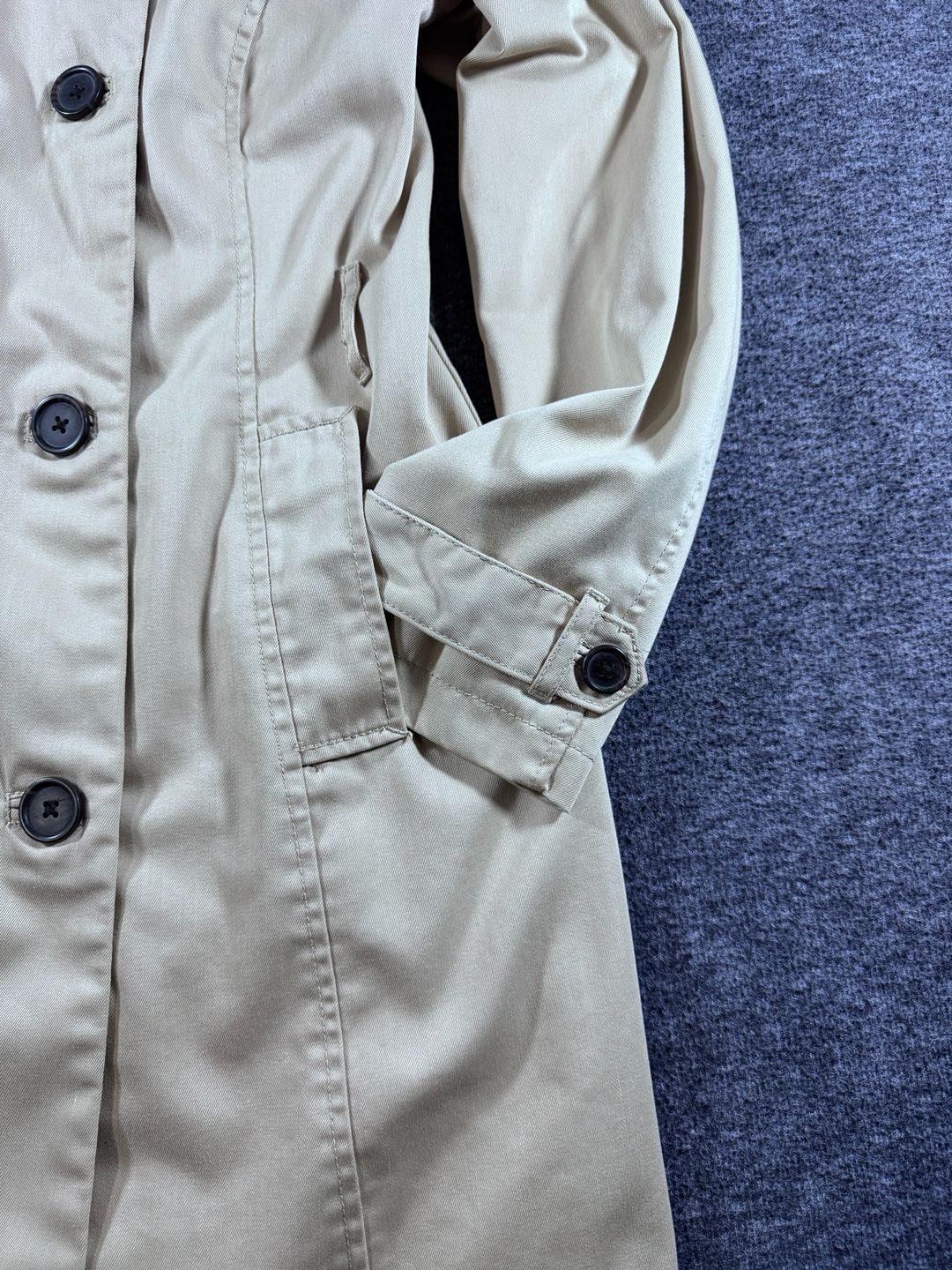 Merona Women's Water Repellent Double Breasted Trench Coat Beige Size Medium 6