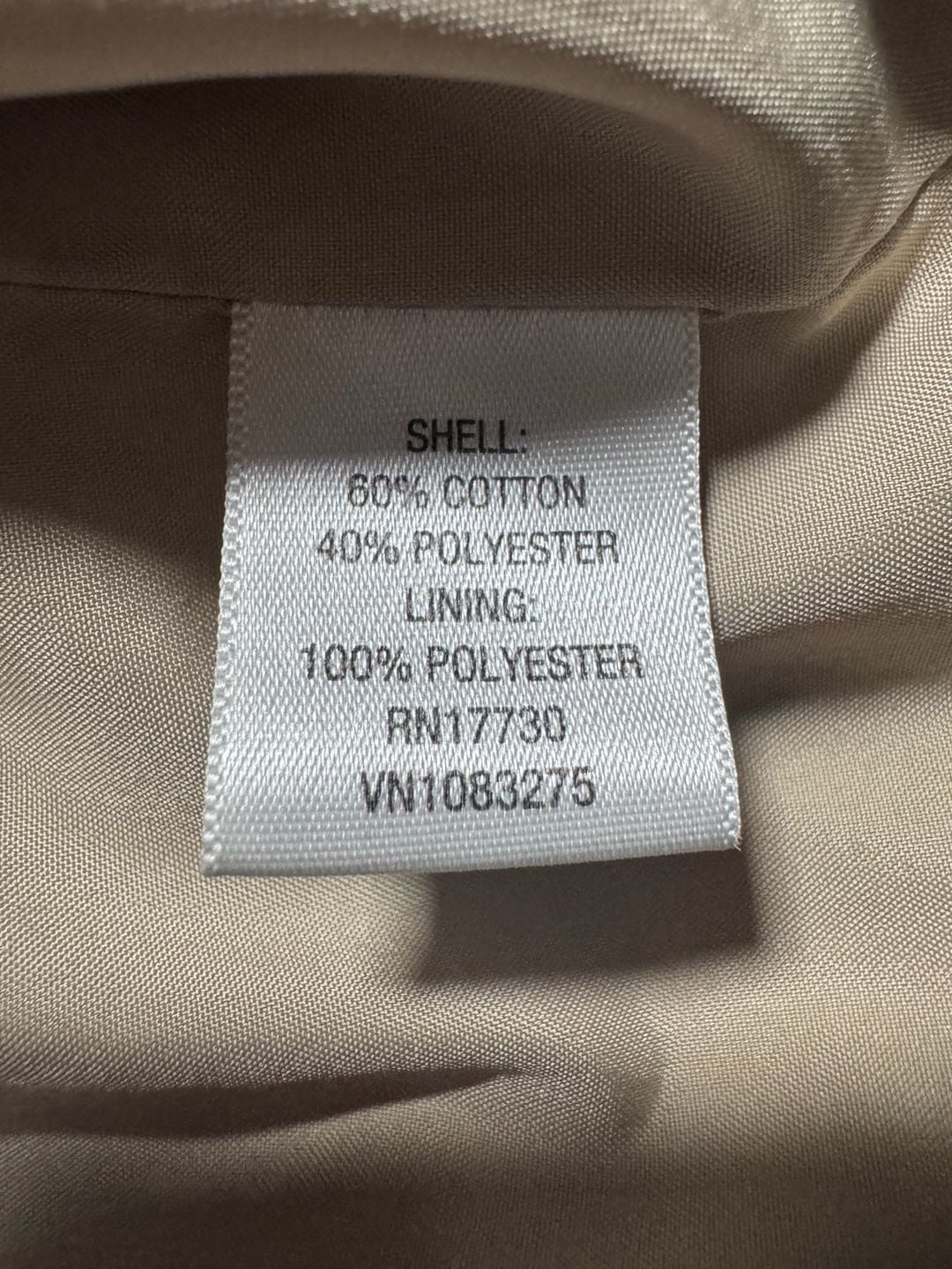 Merona Women's Water Repellent Double Breasted Trench Coat Beige Size Medium 8
