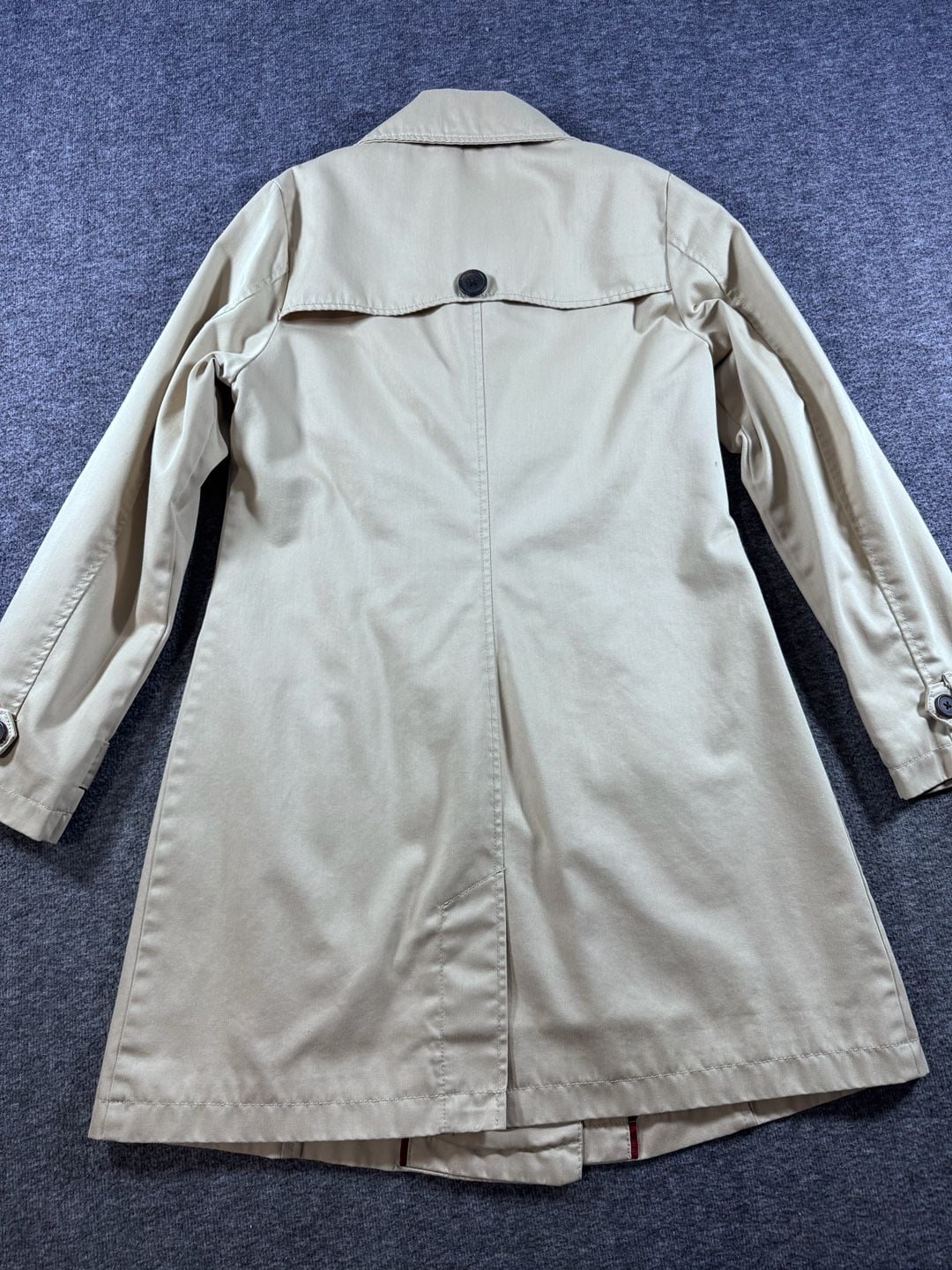 Merona Women's Water Repellent Double Breasted Trench Coat Beige Size Medium 13