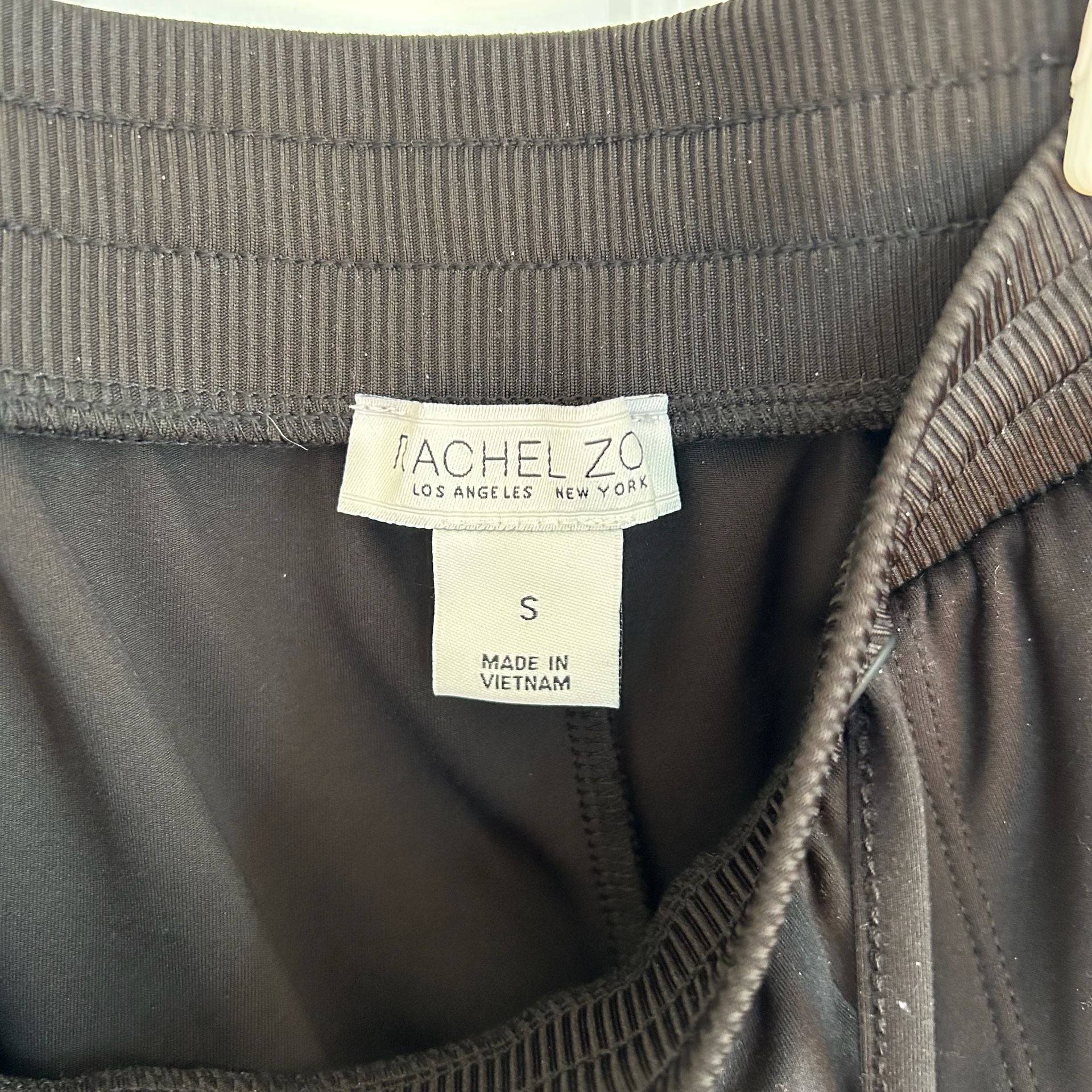 Rachel Zoe Women's Black Athletic Joggers with Zipper Pocket 4