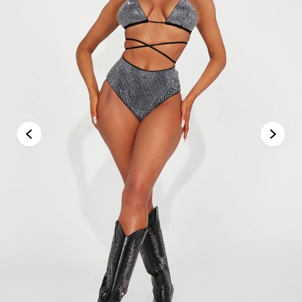 Let's Dance All Night 2 Piece Dance Set - Black