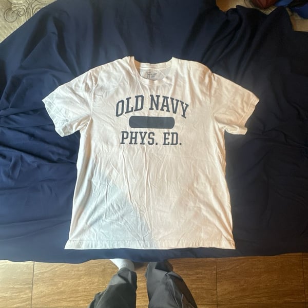 Old Navy Phys. Ed. Vintage Style Logo Graphic T-Shirt Men's XL