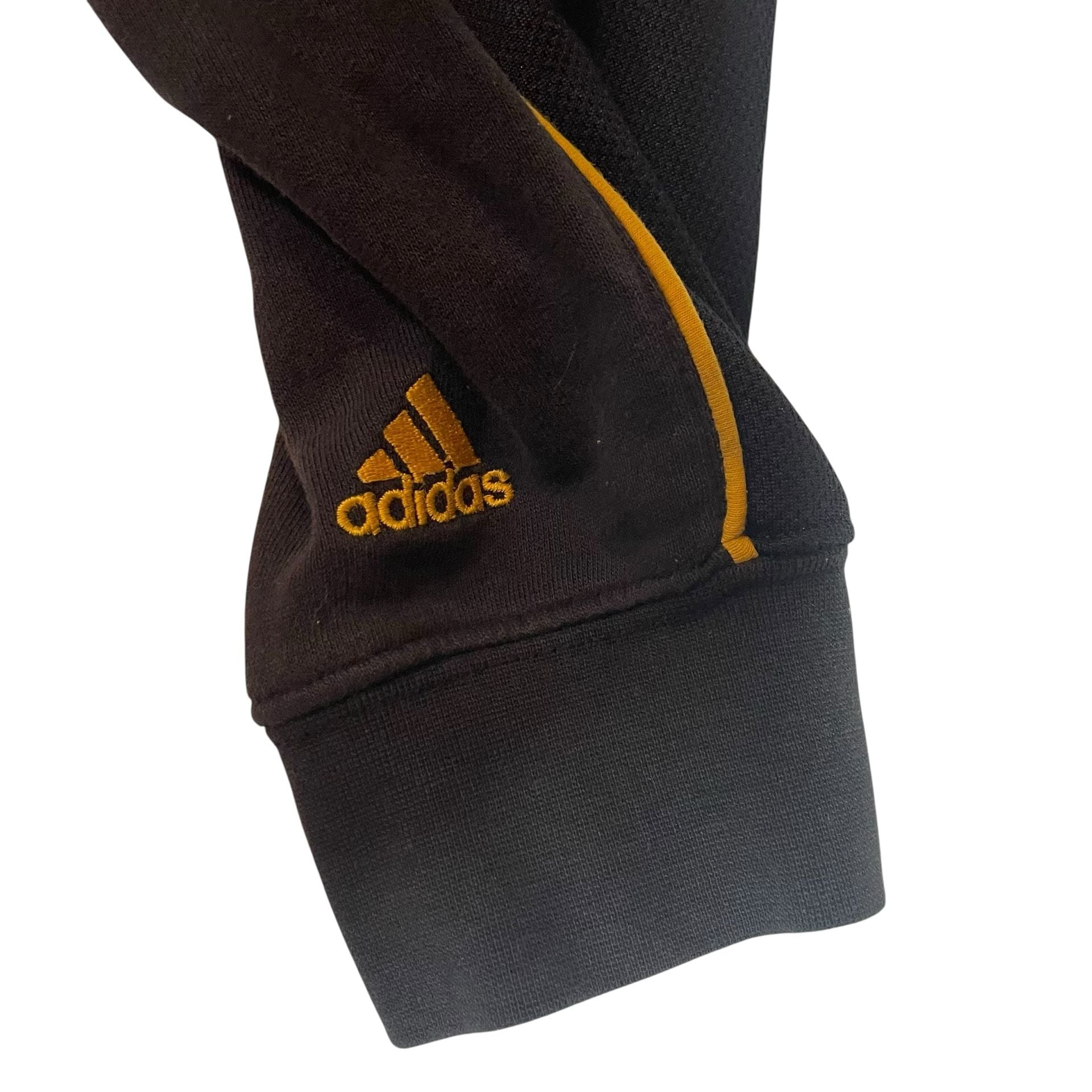 Adidas Los Angeles Lakers Hoodie Black Yellow NBA Pullover Sweatshirt 6