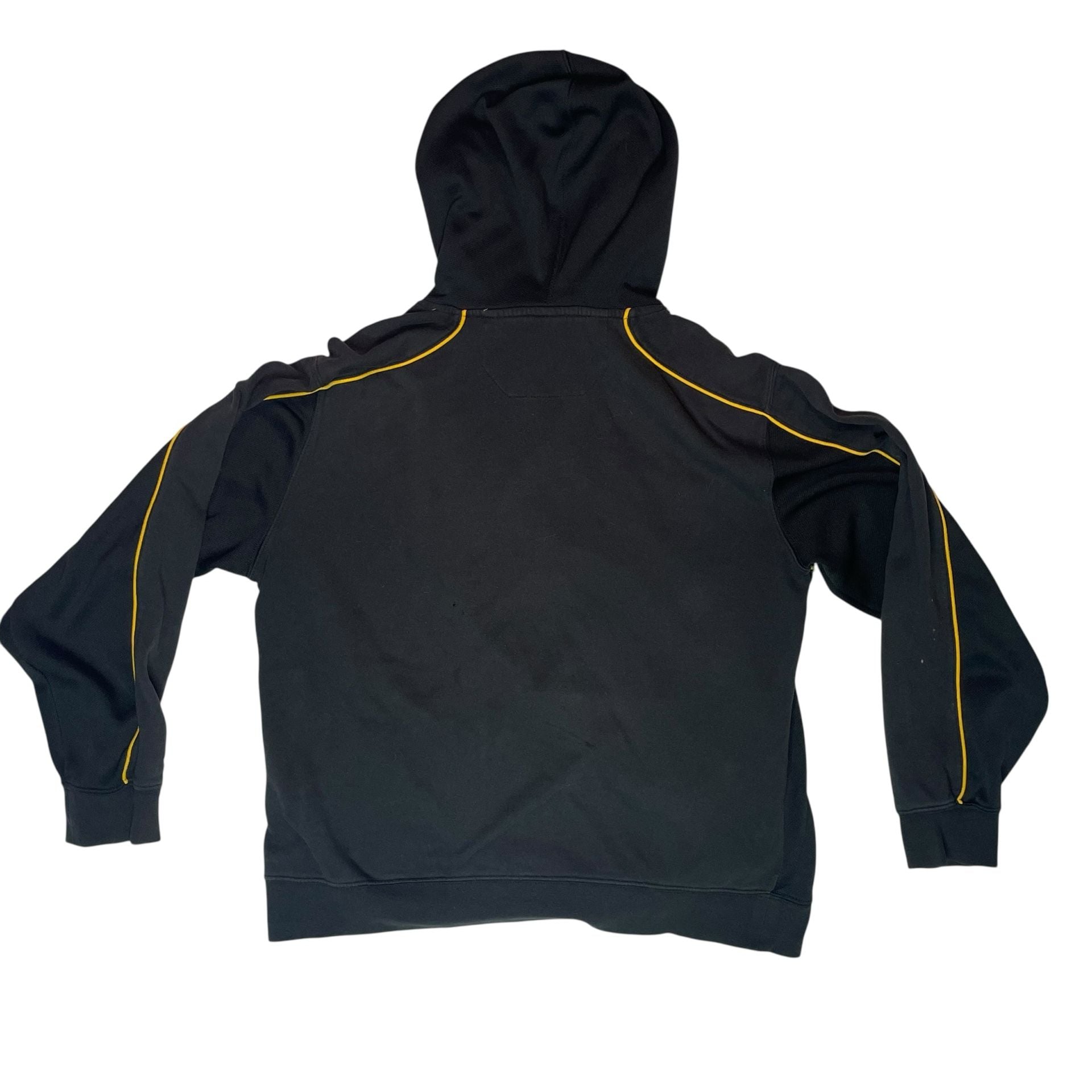 Adidas Los Angeles Lakers Hoodie Black Yellow NBA Pullover Sweatshirt 9