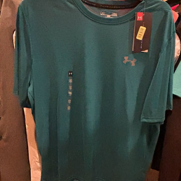 Under Armour Men's Threadborne HeatGear Loose Short Sleeve Tee - Green LG