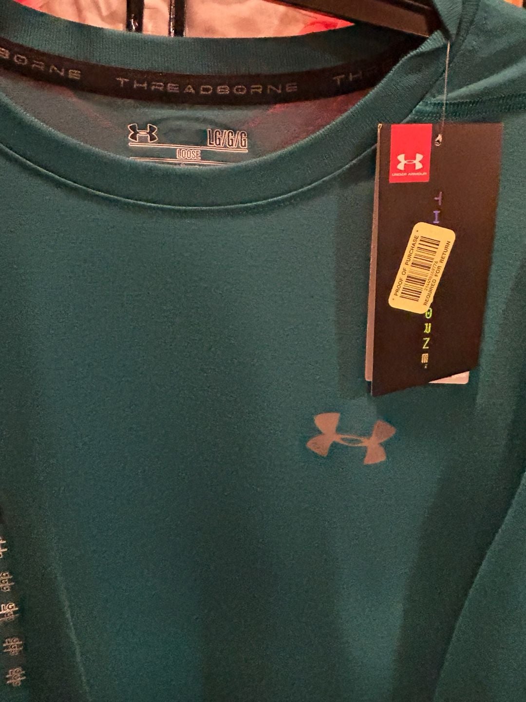 Under Armour Men's Threadborne HeatGear Loose Short Sleeve Tee - Green LG 3