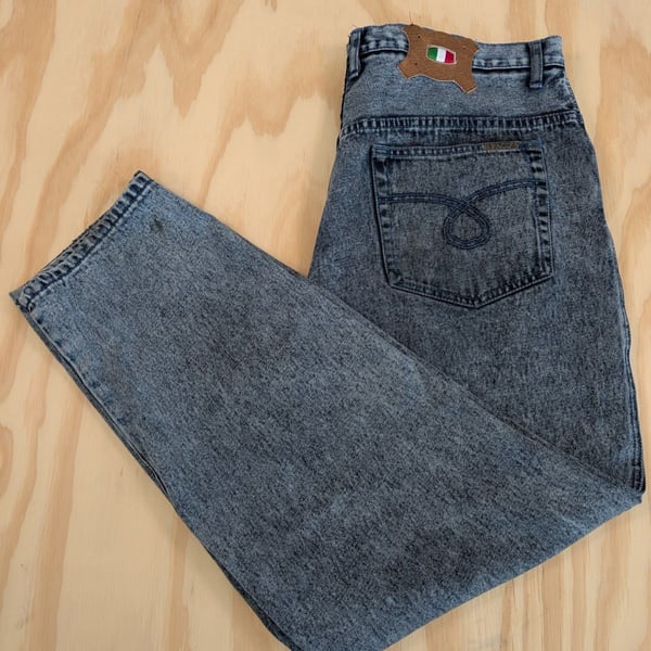 Vintage Paco Sports Acid Wash Jeans 38x33 - Retro Heavy Denim