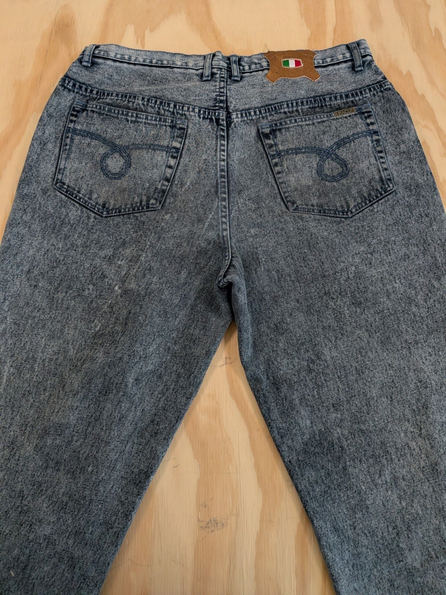 Vintage Paco Sports Acid Wash Jeans 38x33 - Retro Heavy Denim 4