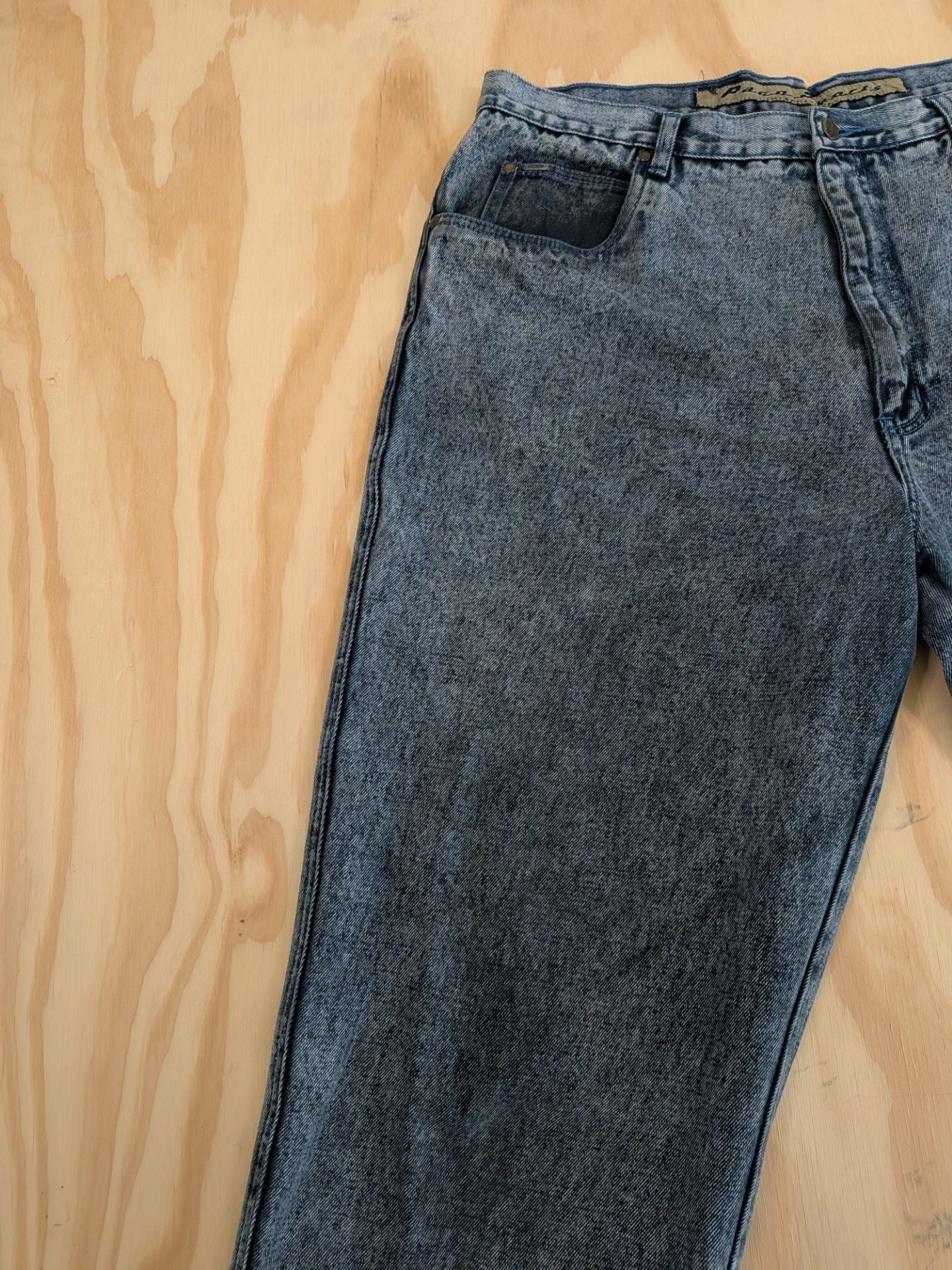 Vintage Paco Sports Acid Wash Jeans 38x33 - Retro Heavy Denim 6