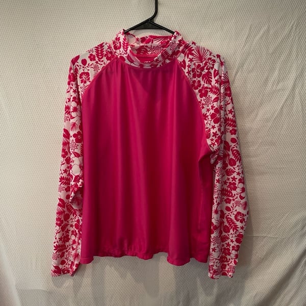 UV Skinz UPF 50+ Women's Aloha Long Sleeve Sun & Swim Shirt.