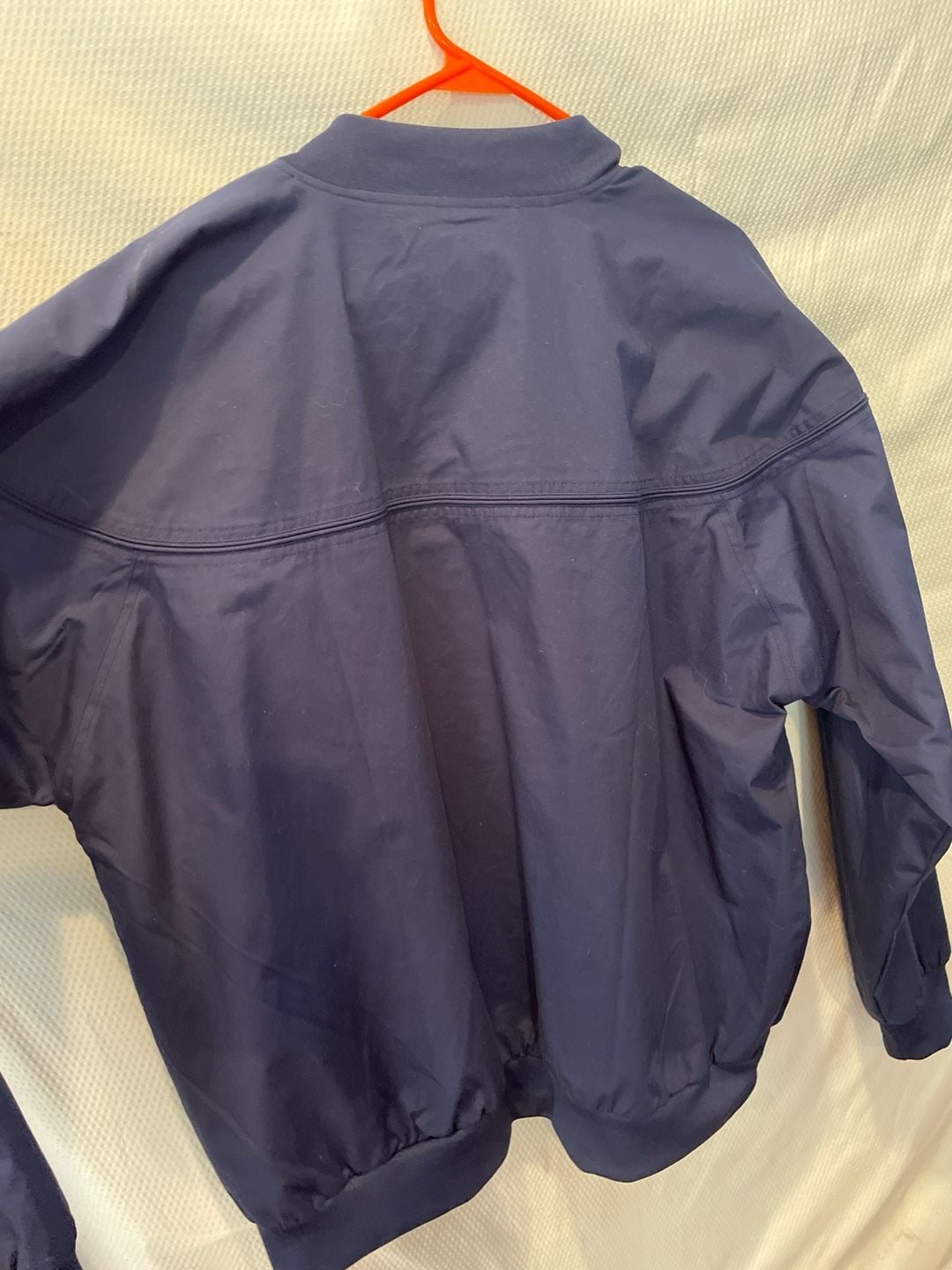 Vintage John Blair Navy Blue Full-Zip Bomber Style Member Jacket XL 9