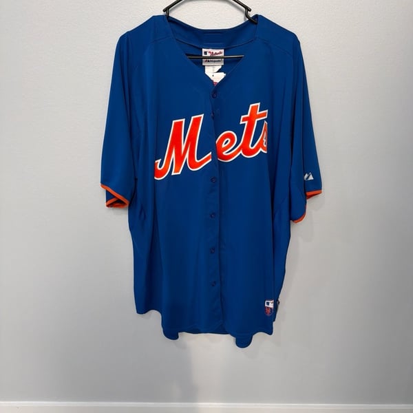 New York Mets Majestic Authentic Collection Alternate Royal Blue Blank Jersey XXL