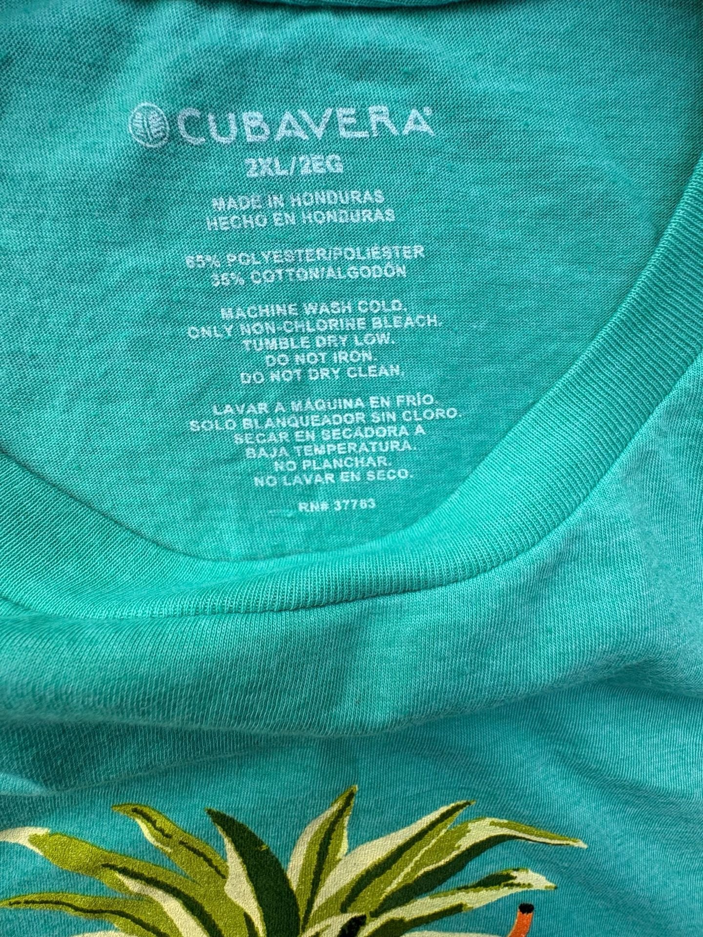 Cubavera Men's Causing a Stir Pineapple Graphic T-Shirt 2XL 6