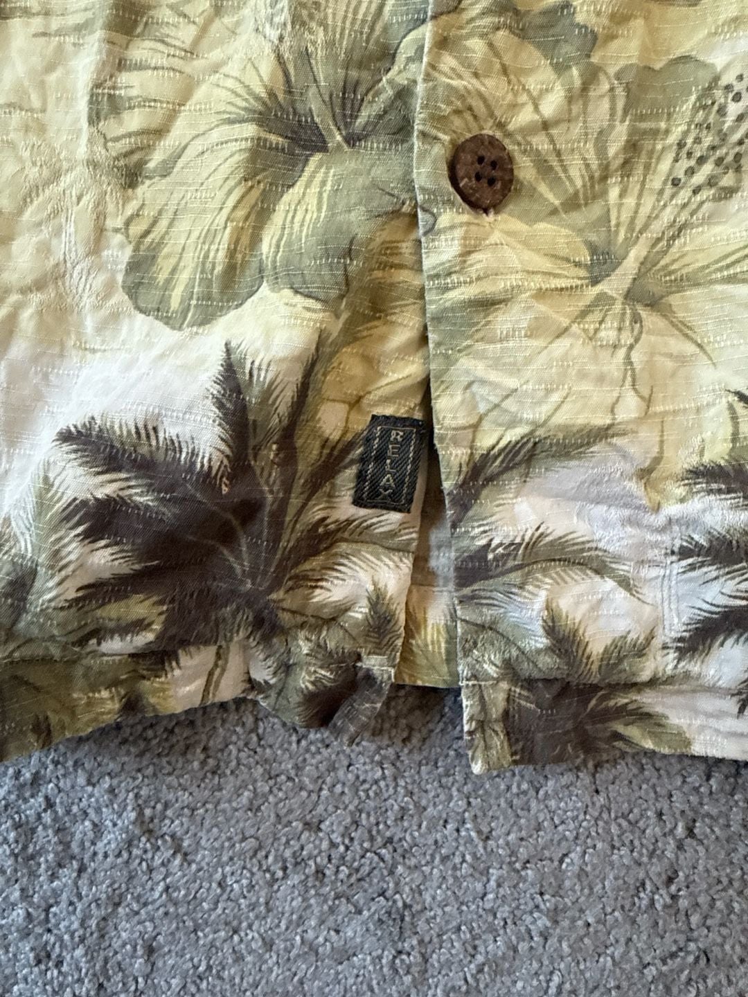 Tommy Bahama Men's XL Vintage 100% Silk Tropical Hut Palm Tree Hawaiian Shirt 3