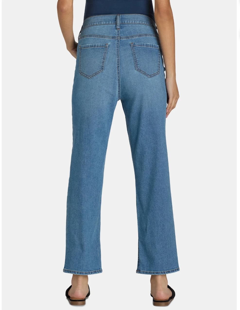 XXL Time and Tru Women's Maternity Straight Leg Jeans, 27" Inseam. 4