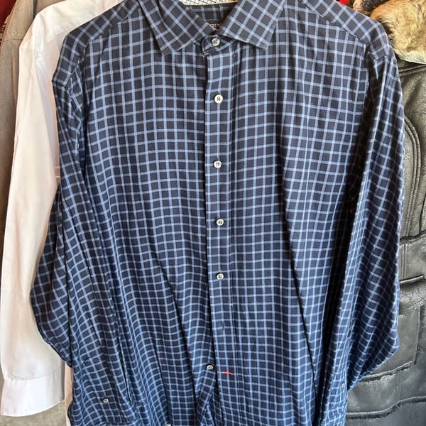 Cremieux Classics XL Blue Plaid Long Sleeve Button Down Shirt