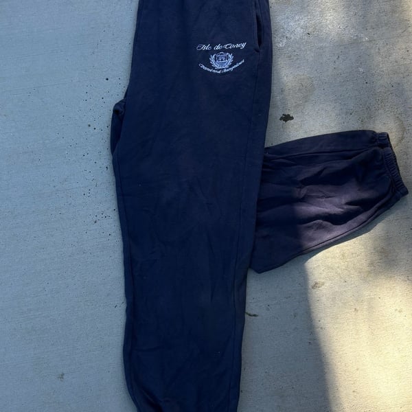 Coney Island Picnic Isle de Coney Organic Cotton Sweatpants Navy Blue Size Large