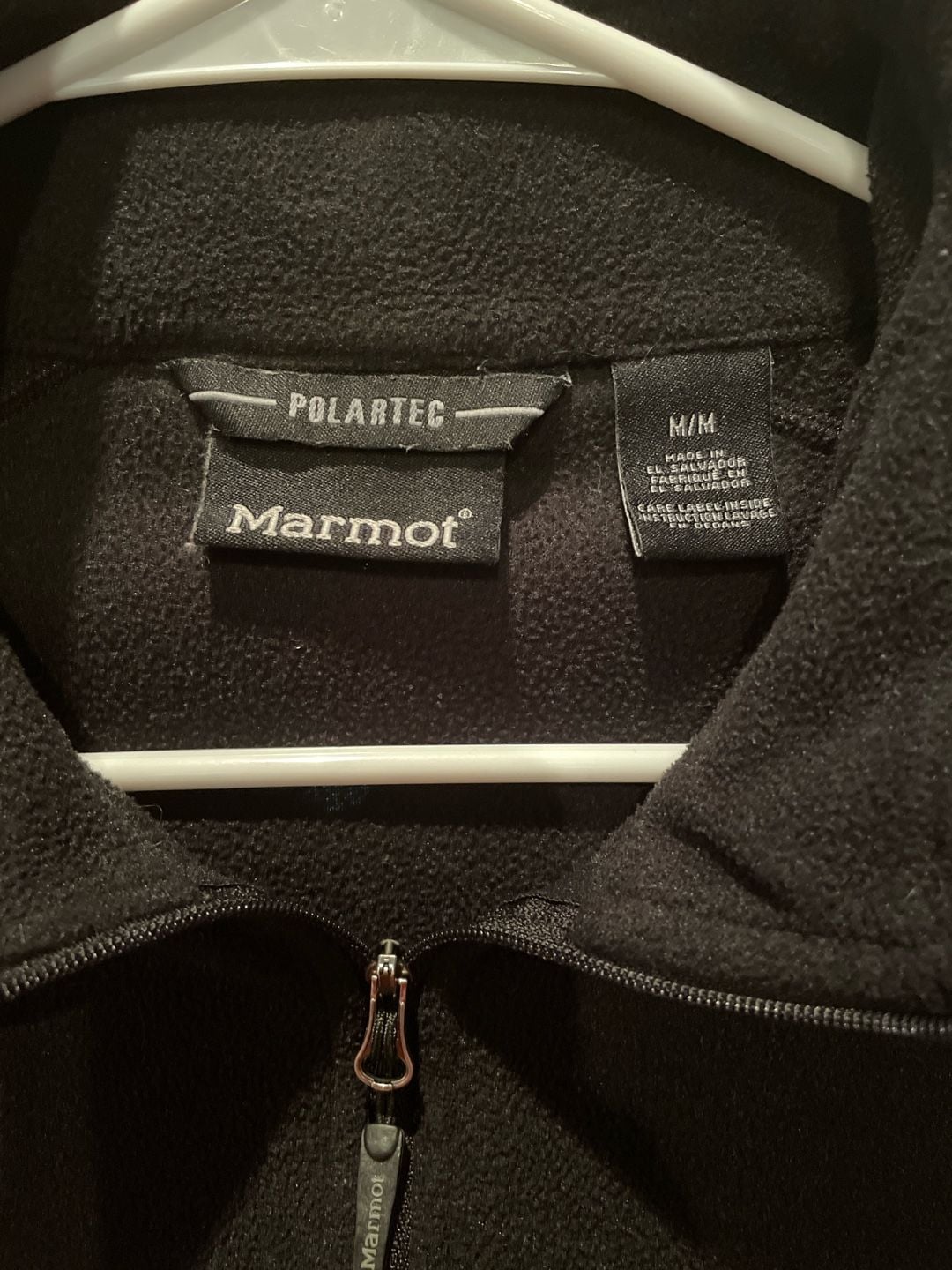 Marmot Polartec 1/4 Zip Fleece Pullover Jacket Black Size Medium Unisex. Preowned. 5
