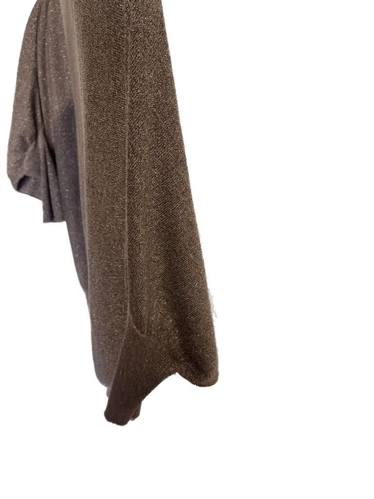 bebe Metallic Bronze Knit Batwing Dolman Sleeve Sweater 4