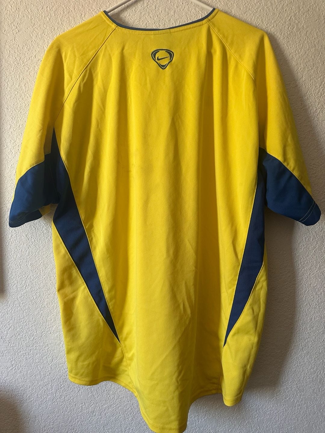 Vintage 2003-2004 Nike Club América Yellow Training Soccer Jersey XL 7