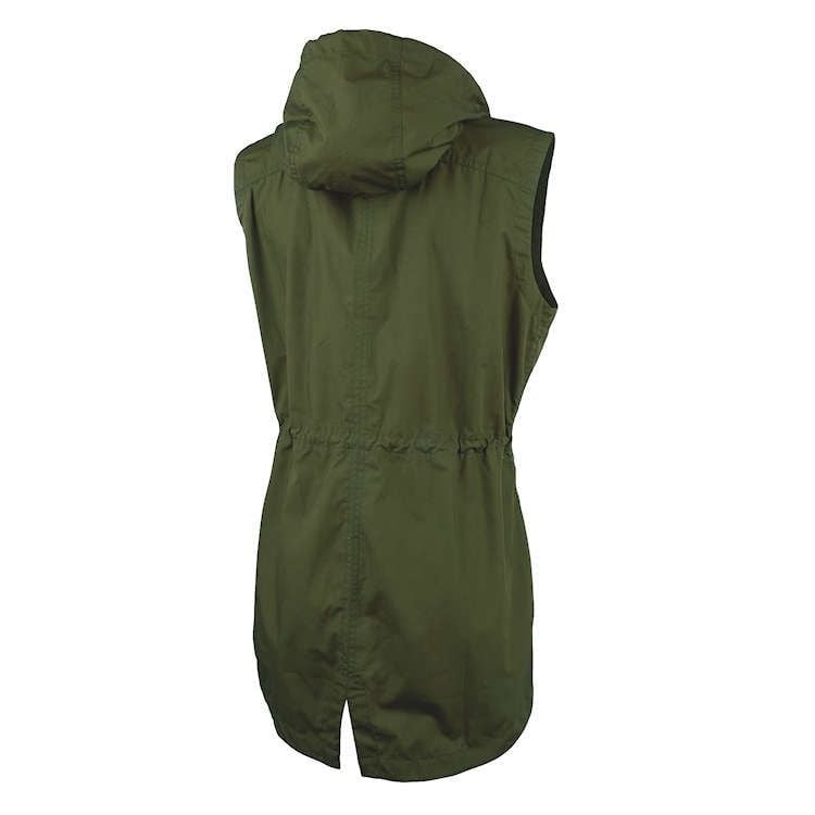 Charles River Apparel Women’s Olive Green Bristol Utility Vest with Hood 3