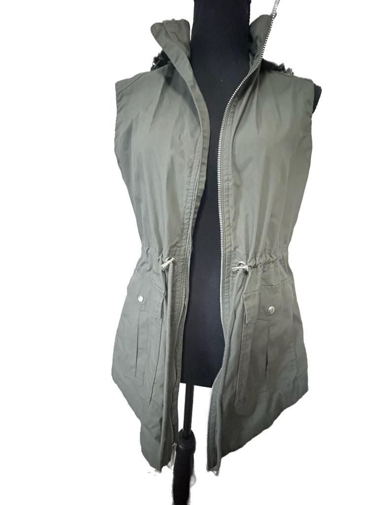 Charles River Apparel Women’s Olive Green Bristol Utility Vest with Hood 6