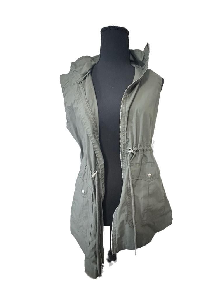 Charles River Apparel Women’s Olive Green Bristol Utility Vest with Hood 7