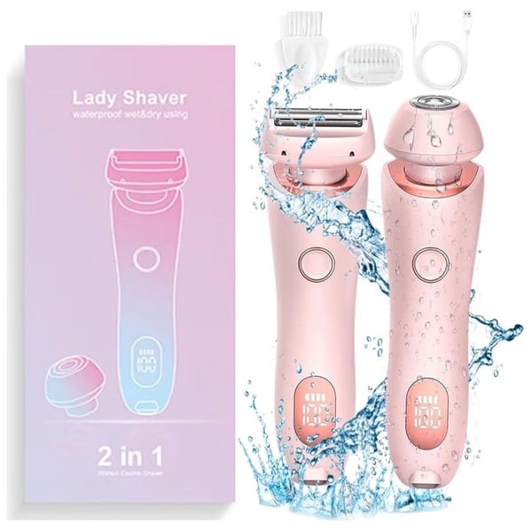 Solys Silk Glide 2-in-1 Rechargeable Electric Lady Shaver Wet & Dry