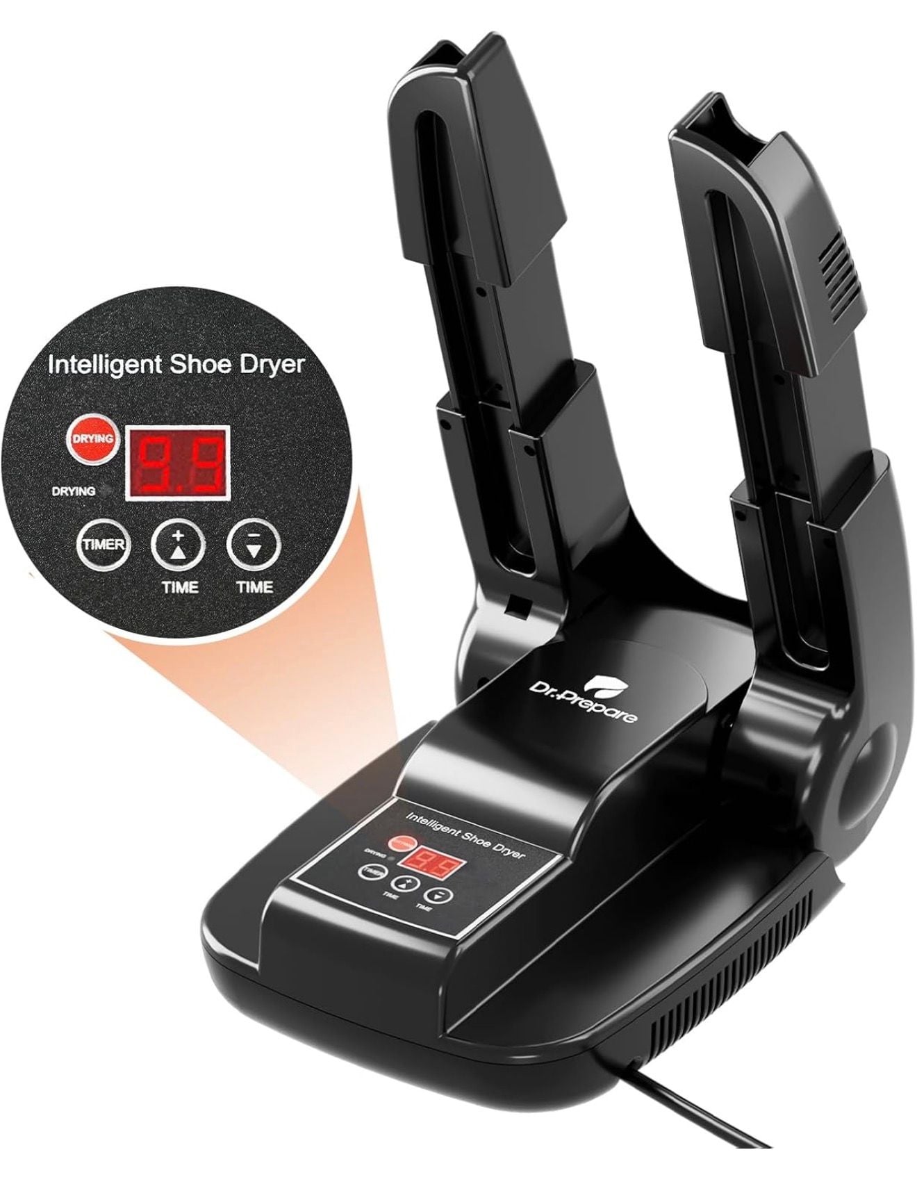 Dr.Prepare Intelligent Shoe and Boot Dryer with Smart Panel, Timer, and Forced Air 1