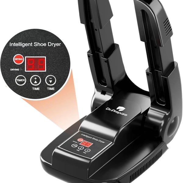 Dr.Prepare Intelligent Shoe and Boot Dryer with Smart Panel, Timer, and Forced Air