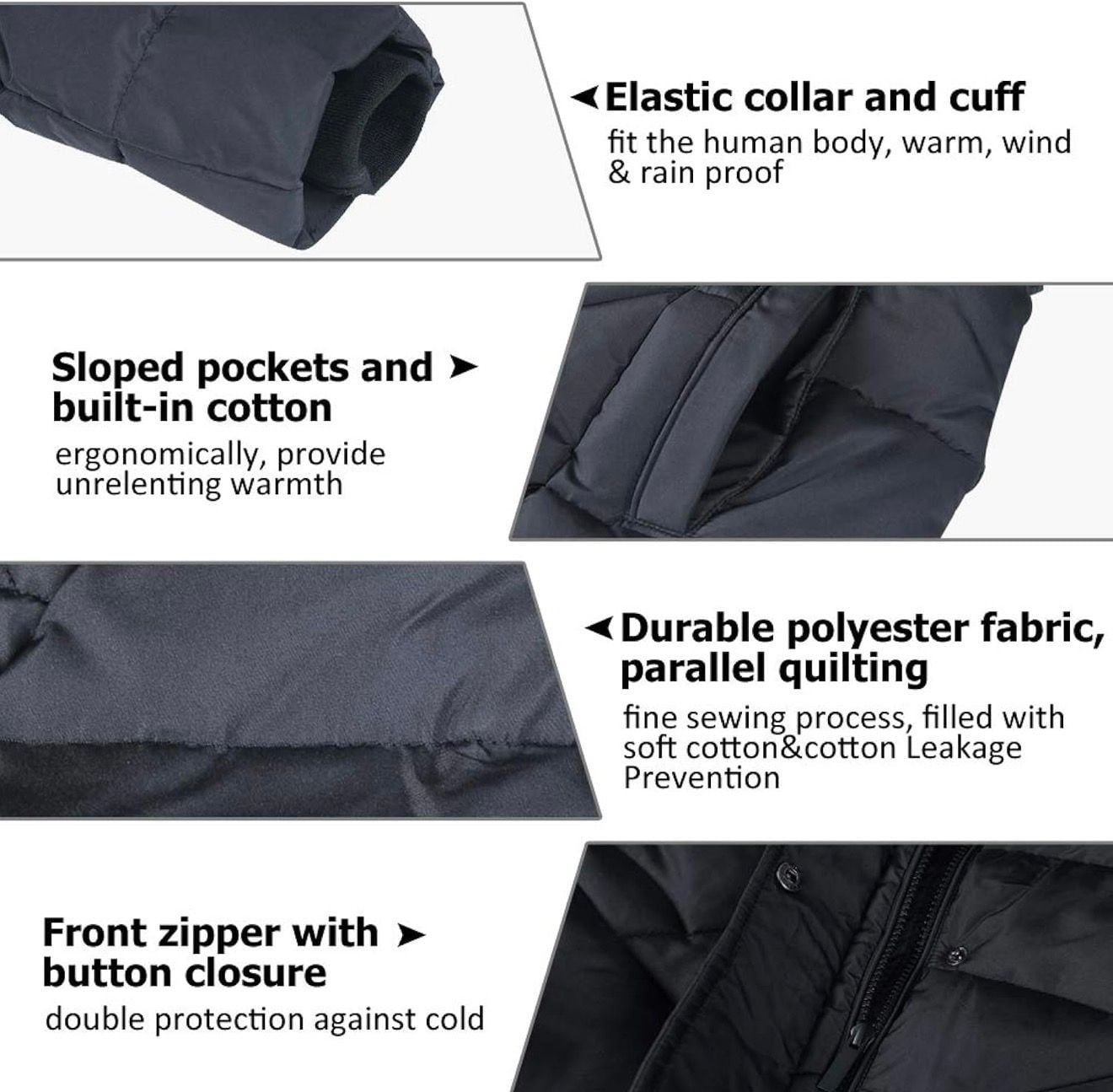BINACL Women's Winter Warm Thicken Long Parka Jacket with Removable Faux Fur Hood 5