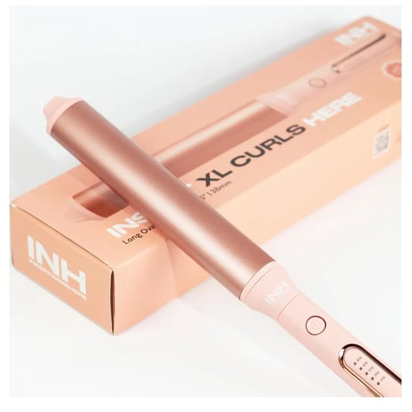 INH Hair Insert XL Curls Here 8-Inch Extra Long Oval Curling Wand,NIB (opened)