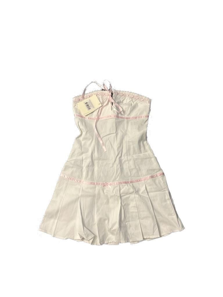 Candy Coated Bustier Mini Dress - Pink Ribbon 2