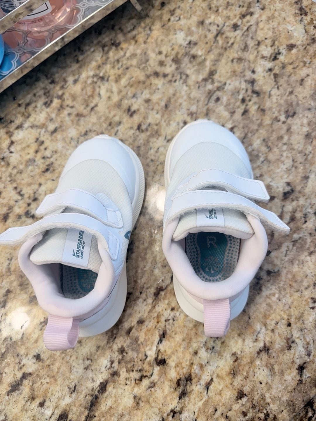 Nike Star Runner 3 Toddler Shoes White/Pink/Cobalt Bliss DA2778-103 4