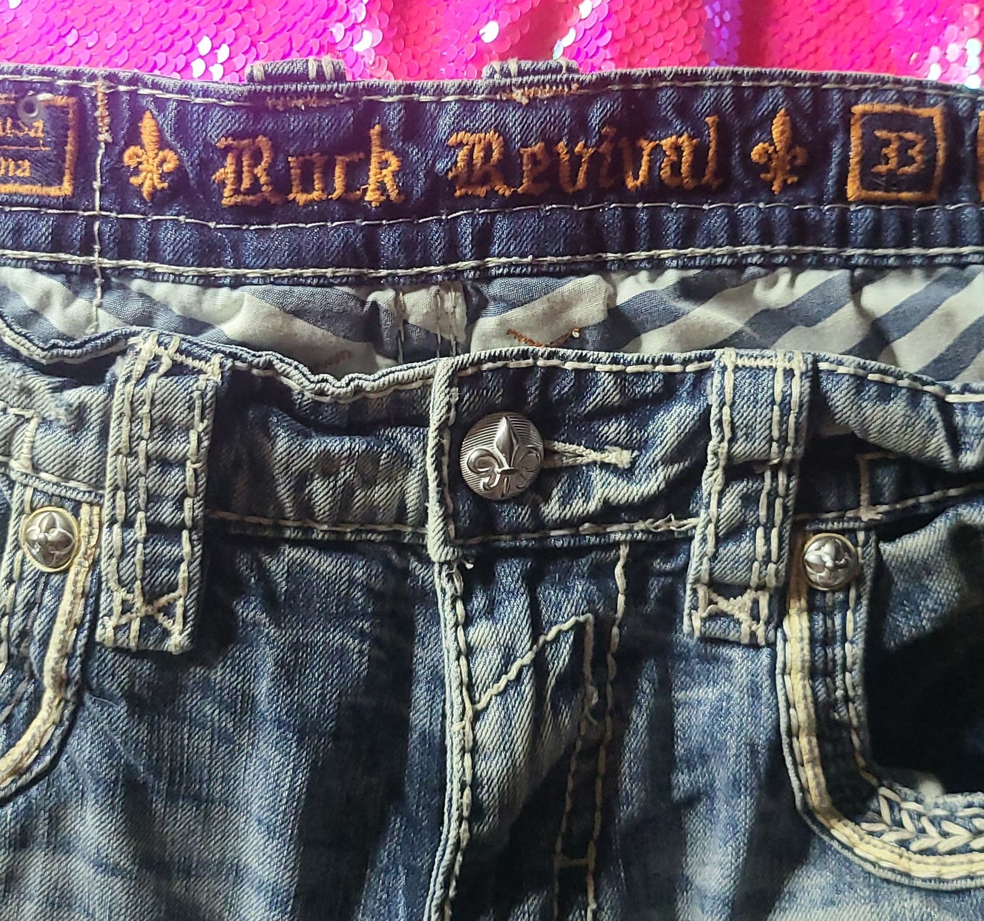 Rock Revival for Buckle Distressed Straight Leg Jeans 4