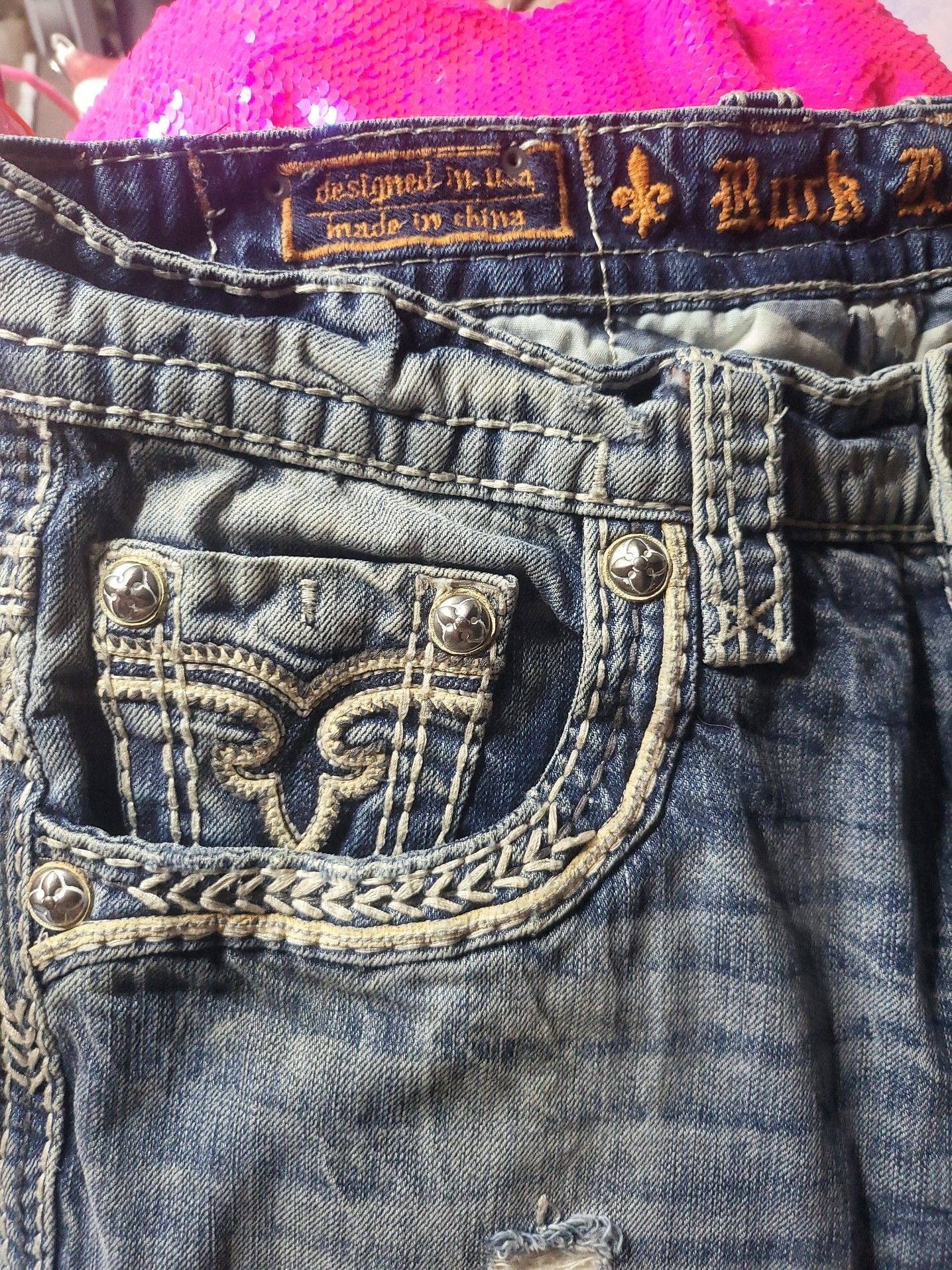 Rock Revival for Buckle Distressed Straight Leg Jeans 5
