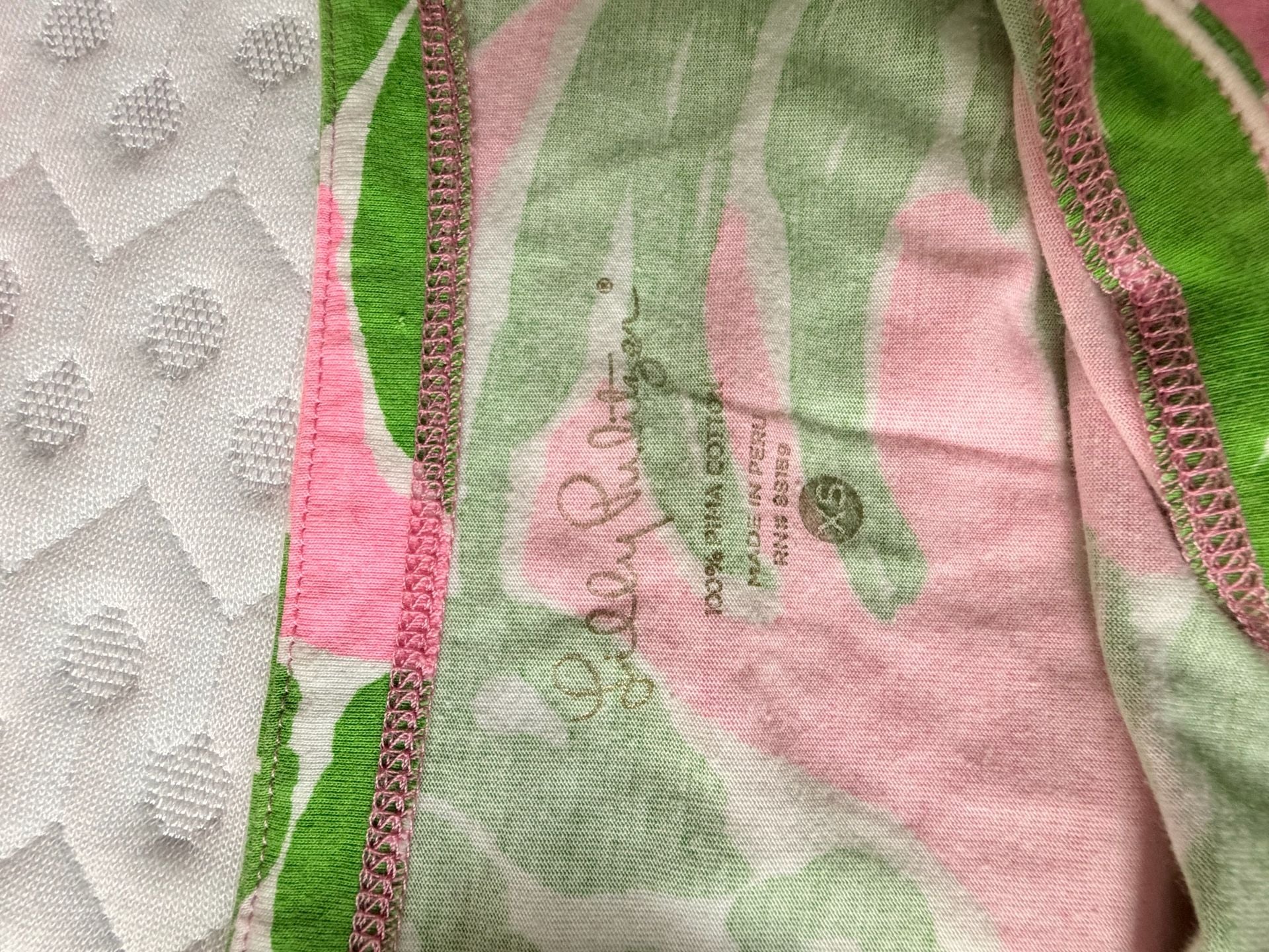 Lilly Pulitzer Loren Shift Dress in Pink and Green Flamenco Pineapple Print 3