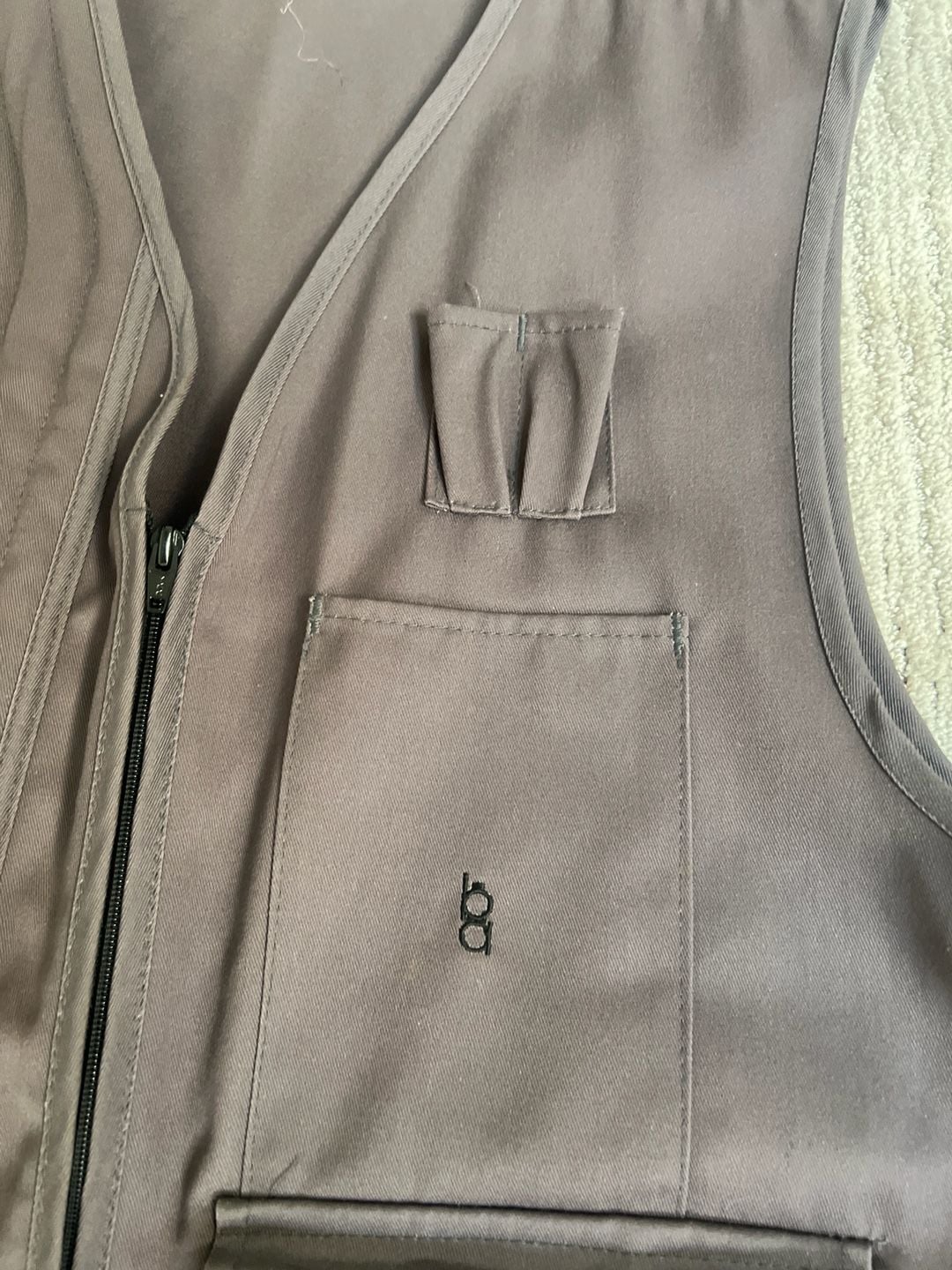 Vintage Bob Allen Shooting Vest Dark Brown Quilted Padded Right Hand Trap Skeet Vest 9