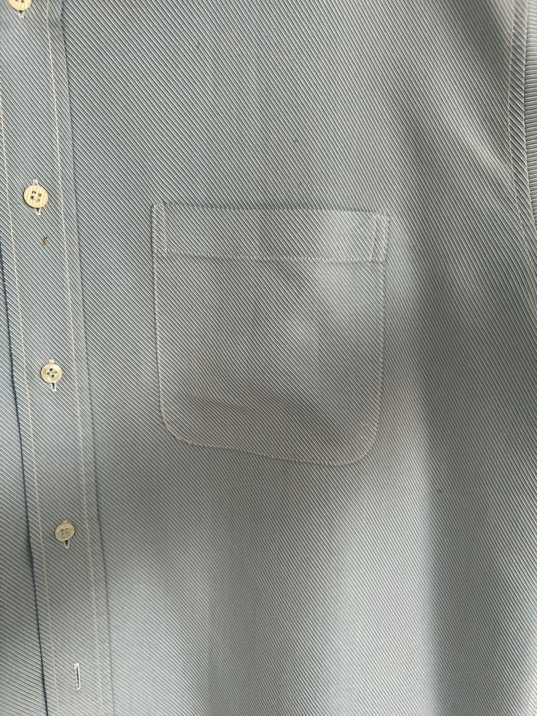 Eighty Eight Platinum Men's Light Blue Short Sleeve Textured Button Down Shirt XL 5