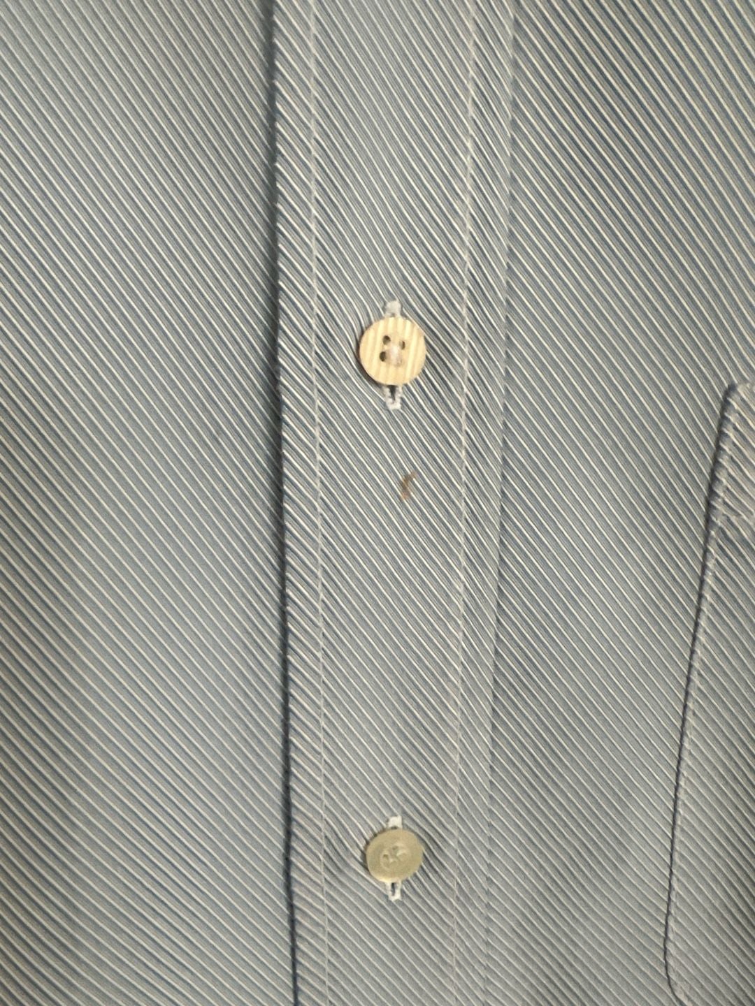 Eighty Eight Platinum Men's Light Blue Short Sleeve Textured Button Down Shirt XL 8